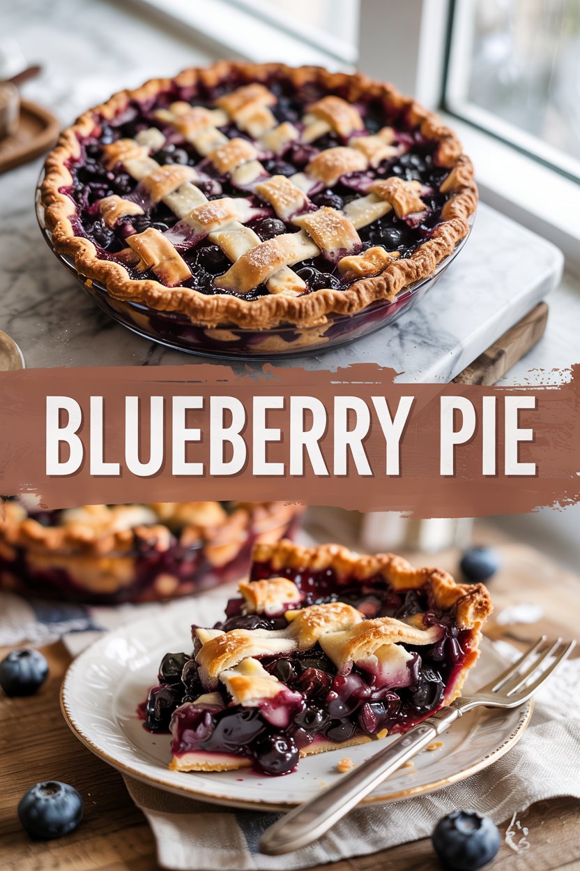 Homemade Blueberry Pie