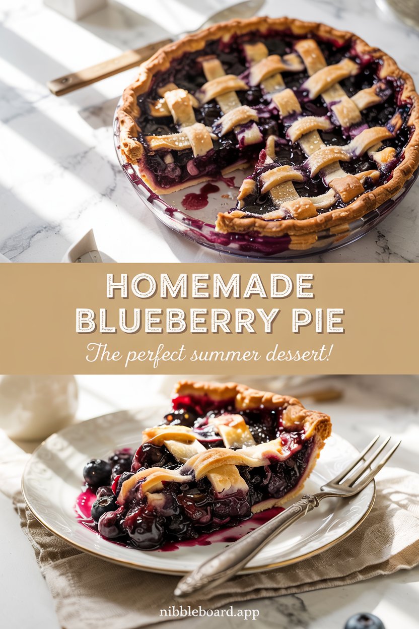 Homemade Blueberry Pie