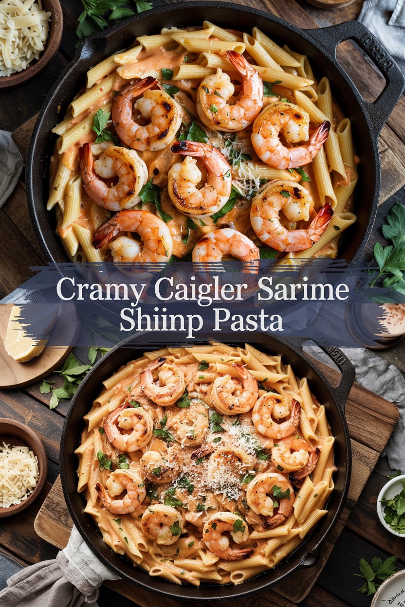 Creamy Cajun Shrimp Pasta