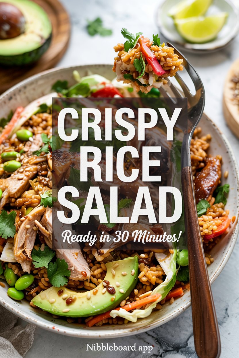 Crispy Rice Salad with Chicken