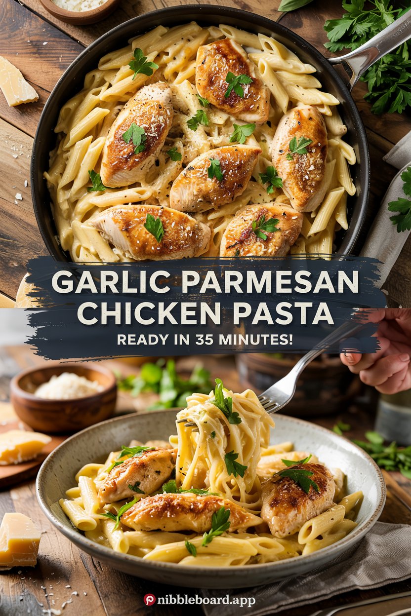Garlic Parmesan Chicken Pasta