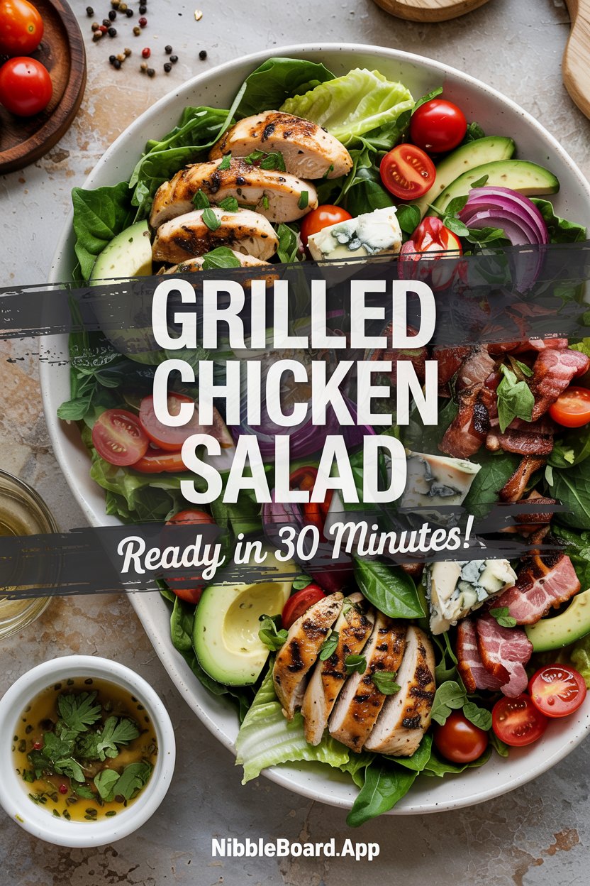 Grilled Chicken Salad with Homemade Herb Vinaigrette
