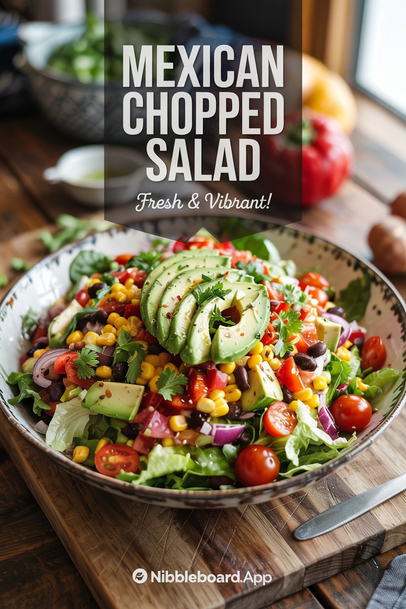 Mexican Salad with Cilantro Lime Dressing