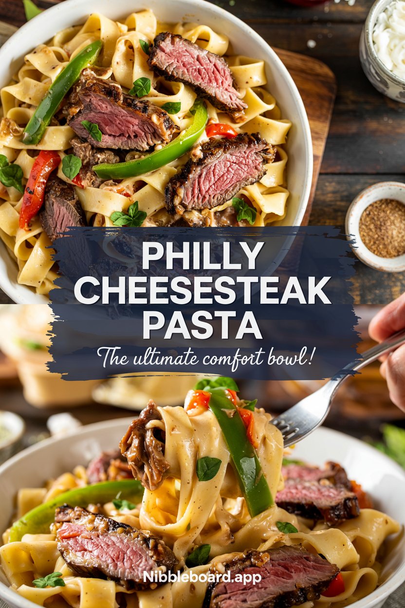 Philly Cheesesteak Pasta