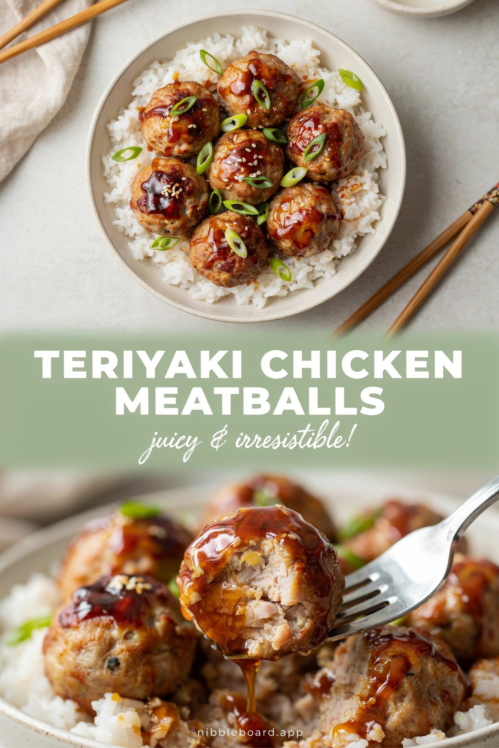 Teriyaki Chicken Meatballs